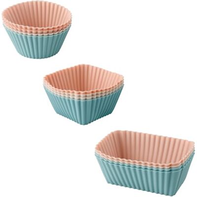 Gaomumu 12PCS Silicone Muffin Cups, Reusable Non-Stick Baking Moulds, Food Grade Eco-Friendly Cake Cups, Pastry Cake Mold, Suitable for DIY Baking, Bread, Puddings, Custard and Daily Use Gaomumu 12PCS Silicone Muffin Cups, Reusable Non-Stick Baking Moulds, Food Grade Eco-Friendly Cake Cups, Pastry Cake Mold, Suitable for DIY Baking, Bread, Puddings, Custard and Daily Use