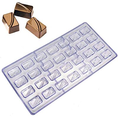 DUBENS Rectangle Polycarbonate PC Chocolate Mould DIY 3D Lollipop Fondant Candy Cake Moulds Kitchen Baking Pastry Tools DUBENS Rectangle Polycarbonate PC Chocolate Mould DIY 3D Lollipop Fondant Candy Cake Moulds Kitchen Baking Pastry Tools