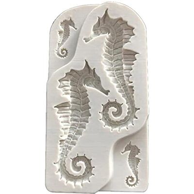 DUORUIMI DUORUI Fondant Cake Chocolate Mould Silicone Cookie Candy Mould Baking DIY Kitchen Tool Party Decorating Animal Seahorse Pattern DUORUIMI DUORUI Fondant Cake Chocolate Mould Silicone Cookie Candy Mould Baking DIY Kitchen Tool Party Decorating Animal Seahorse Pattern