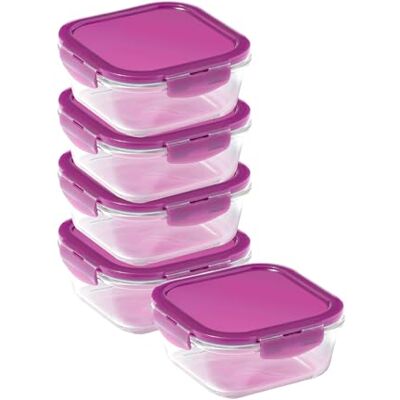 Locknlock - Ovenglass Square Containers - 750ml - Container Locknlock - Ovenglass Square Containers - 750ml - Container