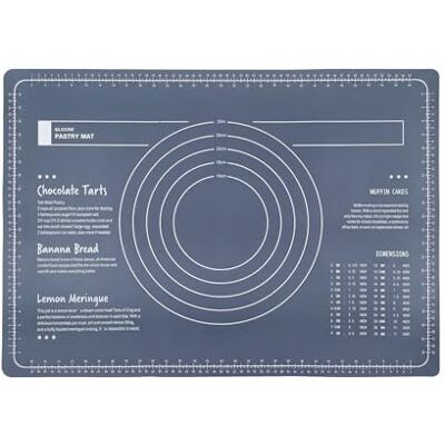 ANFAFFIA Silicone Baking Mat, 65 x 45cm Non Stick Pastry Rolling Mat with Measurement, Non-Slip Silicone Dough Kneading Mat, Food Grade Countertop Protector Baking Accessories for Pizza Pie Bread Fondant Cake ANFAFFIA Silicone Baking Mat, 65 x 45cm Non Stick Pastry Rolling Mat with Measurement, Non-Slip Silicone Dough Kneading Mat, Food Grade Countertop Protector Baking Accessories for Pizza Pie Bread Fondant Cake