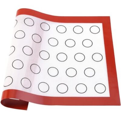 HERCHR Macaron Silicone Baking Mats, Nonstick Baking Sheets Oven Liner Pastry Mat for Rolling Dough Making Cookies Bread Pizza(Red) HERCHR Macaron Silicone Baking Mats, Nonstick Baking Sheets Oven Liner Pastry Mat for Rolling Dough Making Cookies Bread Pizza(Red)