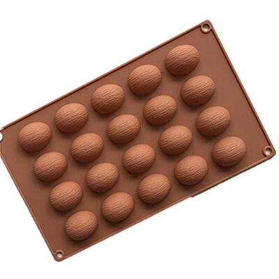 VALINK 20 Holes Walnuts Nuts Shape Cake Chocolate Molds Silicone Pudding Mold Household DIY Cake Baking Tools,Cookie Jelly Fondant Chocolate Candy Mould Baking Mat,Bakeware Pan Baking Tray VALINK 20 Holes Walnuts Nuts Shape Cake Chocolate Molds Silicone Pudding Mold Household DIY Cake Baking Tools,Cookie Jelly Fondant Chocolate Candy Mould Baking Mat,Bakeware Pan Baking Tray