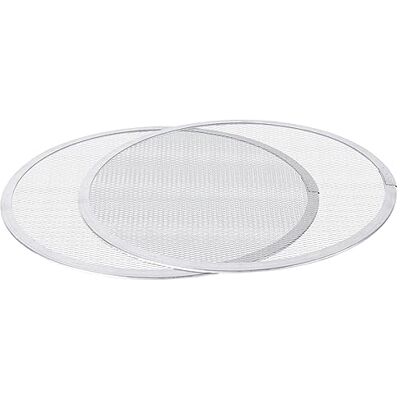 Argon Tableware 14 Inch Mesh Pizza Screens 2 Pack Non-Stick Metal Aluminium Pizza Trays Round Oven Cooking Baking Pan for Oven, Home, Restaurant Argon Tableware 14 Inch Mesh Pizza Screens 2 Pack Non-Stick Metal Aluminium Pizza Trays Round Oven Cooking Baking Pan for Oven, Home, Restaurant