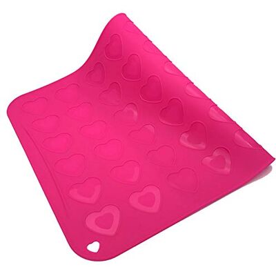 Unique 42 Heart Shape Macaron Silicone Dough Mat Nonstick Bread Baking Sheet Tray Liner Mat Pasta Macaroon Biscuits Bakeware Pan Pastry Cake Heat Resistant Baking Pad Bakery Tool Kitchen Cooking Gadget Unique 42 Heart Shape Macaron Silicone Dough Mat Nonstick Bread Baking Sheet Tray Liner Mat Pasta Macaroon Biscuits Bakeware Pan Pastry Cake Heat Resistant Baking Pad Bakery Tool Kitchen Cooking Gadget