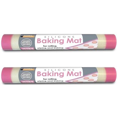 Toastabags 2 Pack Reinforced Silicone Baking Mat 30x40cm – Non-Stick Reusable Pastry & Cookie Sheet Liner – Heat Resistant Oven Mat with Fiberglass Core – BPA Free Toastabags 2 Pack Reinforced Silicone Baking Mat 30x40cm – Non-Stick Reusable Pastry & Cookie Sheet Liner – Heat Resistant Oven Mat with Fiberglass Core – BPA Free