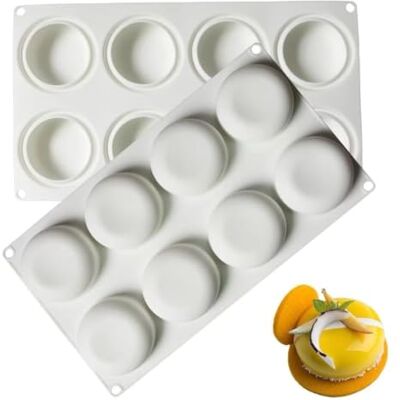 Generic 8-Cavity Silicone Cake Mould Non-Stick 8-Cavity, Food-Grade Silicone, Non-Stick, -40°C to 230°C, Oven Safe Generic 8-Cavity Silicone Cake Mould Non-Stick 8-Cavity, Food-Grade Silicone, Non-Stick, -40°C to 230°C, Oven Safe