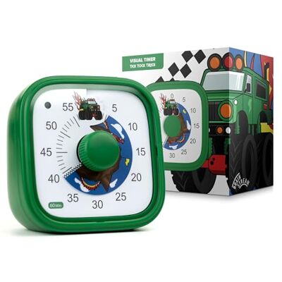 Brainstream Visual Timer for Children Monster Truck 60 Minutes Countdown Time Management Tool: for learning, children's room, kitchen, desk promotes concentration & productivity colourful & fun Brainstream Visual Timer for Children Monster Truck 60 Minutes Countdown Time Management Tool: for learning, children's room, kitchen, desk promotes concentration & productivity colourful & fun