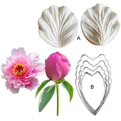 VALINK Flower Petal Veiner Cutter Silicone Molds Stainless Steel Fondant Cutter Set, Cake Decorating Tools Cookie Cutter Baking Moulds,Bakeware Sugarcract Chocolate Gumpaste Molds Cake Decorating Mold VALINK Flower Petal Veiner Cutter Silicone Molds Stainless Steel Fondant Cutter Set, Cake Decorating Tools Cookie Cutter Baking Moulds,Bakeware Sugarcract Chocolate Gumpaste Molds Cake Decorating Mold
