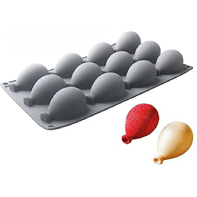 DUBENS 12 Cave Balloon Cake Moulds Silicone Mould Dessert Placement Decoration Kitchen Bakeware Fondant Pastry Baking Tools DUBENS 12 Cave Balloon Cake Moulds Silicone Mould Dessert Placement Decoration Kitchen Bakeware Fondant Pastry Baking Tools