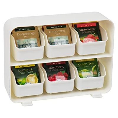 Mind Reader Clutch - Tea & Condiment Organizer - 6 Drawers Mind Reader Clutch - Tea & Condiment Organizer - 6 Drawers