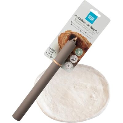 Taylors Eye Witness Taylor's Eye Witness Mini Silicone Rolling Pin for Baking 10 Inch Non-Stick Dough Roller for Pizza, Cookie, Pie Crust, Pastry, Fondant Grey Taylors Eye Witness Taylor's Eye Witness Mini Silicone Rolling Pin for Baking 10 Inch Non-Stick Dough Roller for Pizza, Cookie, Pie Crust, Pastry, Fondant Grey