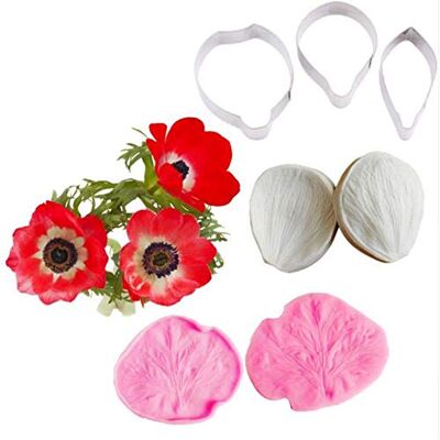 VALINK Flower Petal Veiner Silicone Molds Stainless Steel Fondant Cutter Set,Cake Decorating Toosl Cookie Cutter Baking Mould,Bakeware Mould Sugarcract Chocolate Gumpaste Molds Cake Decorating VALINK Flower Petal Veiner Silicone Molds Stainless Steel Fondant Cutter Set,Cake Decorating Toosl Cookie Cutter Baking Mould,Bakeware Mould Sugarcract Chocolate Gumpaste Molds Cake Decorating