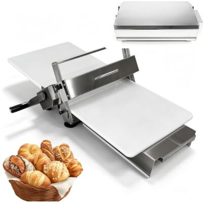 BANGBANGJI Manual Dough Sheeter, Stainless Steel Build for Home Baking 15.5" Foldable Frame & Adjustable Thickness Support Consistent Rolling; Pastry Roller for Croissants, Pizza, Pasta & Cookies BANGBANGJI Manual Dough Sheeter, Stainless Steel Build for Home Baking 15.5" Foldable Frame & Adjustable Thickness Support Consistent Rolling; Pastry Roller for Croissants, Pizza, Pasta & Cookies