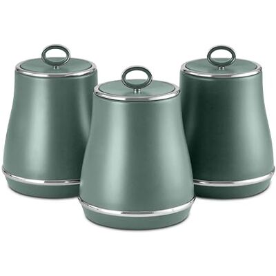 Tower Renaissance Storage Canisters - 3 Pack, 1.5L, Forest Green Tower Renaissance Storage Canisters - 3 Pack, 1.5L, Forest Green