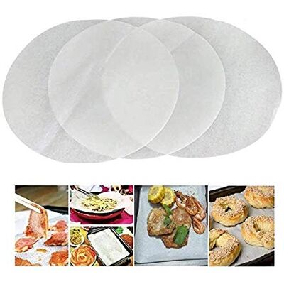JOMAE-Shop Baking Parchment Paper, 100 Pcs/Pack Non-Stick Rounds Greaseproof Baking Sheets Cake Pans Circle Cake Tin Liners Burger Discs Extra Thick(13cm(5")) JOMAE-Shop Baking Parchment Paper, 100 Pcs/Pack Non-Stick Rounds Greaseproof Baking Sheets Cake Pans Circle Cake Tin Liners Burger Discs Extra Thick(13cm(5"))