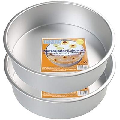 PME BAKEWARE Art of Cake -PME RND 6"x 2" deep (Set of 2) Set of Two Same Size Round anodises Aluminium Baking Tins 6 inch,Wide and 2 inch deep (Set of 2) PME BAKEWARE Art of Cake -PME RND 6"x 2" deep (Set of 2) Set of Two Same Size Round anodises Aluminium Baking Tins 6 inch,Wide and 2 inch deep (Set of 2)