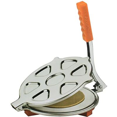 Nobel Stainless Steel Tortilla Press Chapati, Roti, Puri Papad,Chips Press Maker. Make Tortillas Egg Cakes Nobel Stainless Steel Tortilla Press Chapati, Roti, Puri Papad,Chips Press Maker. Make Tortillas Egg Cakes