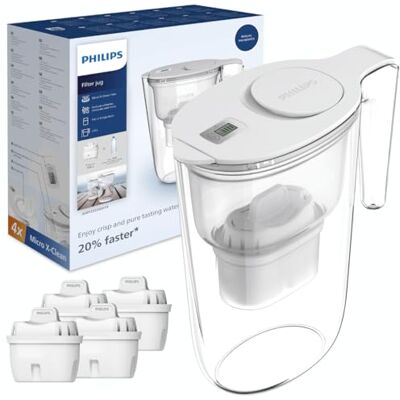Philips Water Filter Jug - 2.6L - Digital Timer Philips Water Filter Jug - 2.6L - Digital Timer
