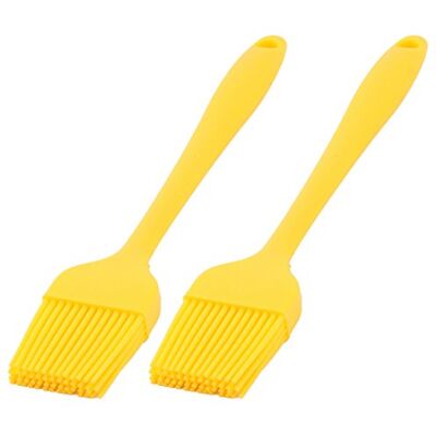Uxcell Sourcingmap Silicone Home Kitchen Cookie Cake Baking Tool Cream Oil Pastry Brush 2pcs Yellow Uxcell Sourcingmap Silicone Home Kitchen Cookie Cake Baking Tool Cream Oil Pastry Brush 2pcs Yellow