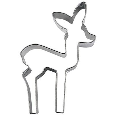 Städter Staedter Deer Fawn Cookie Cutter, Silver, 7.5 cm Städter Staedter Deer Fawn Cookie Cutter, Silver, 7.5 cm