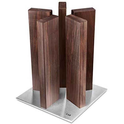 KAI STH-5 Knife Block, Walnut Wood with Precious KAI STH-5 Knife Block, Walnut Wood with Precious