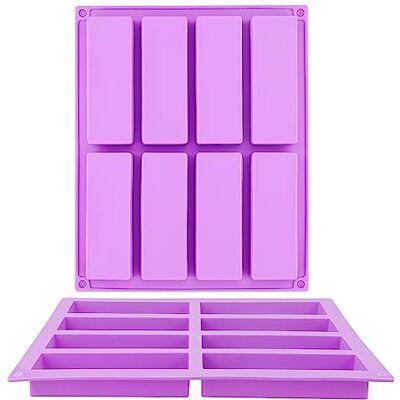 HXMJIED 2pcs 8 Cavity Large Rectangle Granola Bar Silicone Moulds Nutrition/Cereal Bar Moulds Butter Moulds Chocolate Bar Moulds Baking Moulds Energy Bar Maker Soap Mould Pudding Moulds for Brownie Cornbread HXMJIED 2pcs 8 Cavity Large Rectangle Granola Bar Silicone Moulds Nutrition/Cereal Bar Moulds Butter Moulds Chocolate Bar Moulds Baking Moulds Energy Bar Maker Soap Mould Pudding Moulds for Brownie Cornbread