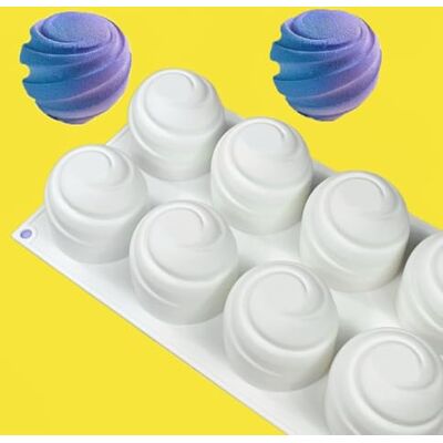 DUBENS 6 Cavities 3D Screw Thread Mousse Cake Mould Silicone Moulds Non-Stick Baking Mould Dessert Cheesecake Baking Mould for DIY Pastry Chocolate Jelly Fondant Candy Cupcake Soap DUBENS 6 Cavities 3D Screw Thread Mousse Cake Mould Silicone Moulds Non-Stick Baking Mould Dessert Cheesecake Baking Mould for DIY Pastry Chocolate Jelly Fondant Candy Cupcake Soap