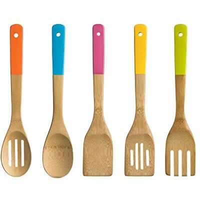 Premier Housewares 805401 Kitchen Utensil Set, Multi-Colour, Set of 5, 1.5 x 6 x 31 cm Premier Housewares 805401 Kitchen Utensil Set, Multi-Colour, Set of 5, 1.5 x 6 x 31 cm