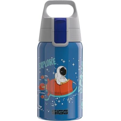 Sigg Shield One Kids Drinks Bottle (0.5 L), Stainless Steel Kids Water Bottle with Leak-Proof Lid, One Hand Children's Drink Bottle Sigg Shield One Kids Drinks Bottle (0.5 L), Stainless Steel Kids Water Bottle with Leak-Proof Lid, One Hand Children's Drink Bottle