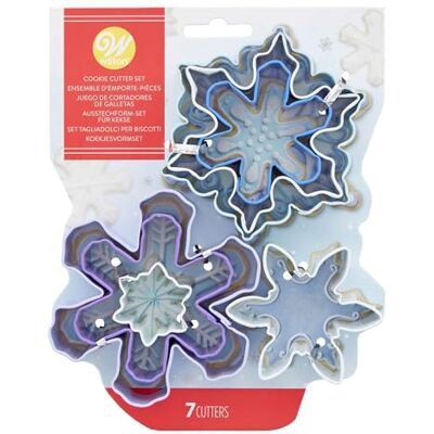Wilton Snowflake Cookie Cutter Set of 7 Wilton Snowflake Cookie Cutter Set of 7