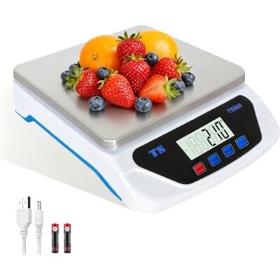 LAIJIANG Digital Kitchen Scale, 30kg Large Stainless Steel Food Scale 1g High Precision, 6 Weight Units g/oz/lb/kg/ml, Tare & Pcs Count, LCD Display, USB & Battery Powered For Baking & Cooking LAIJIANG Digital Kitchen Scale, 30kg Large Stainless Steel Food Scale 1g High Precision, 6 Weight Units g/oz/lb/kg/ml, Tare & Pcs Count, LCD Display, USB & Battery Powered For Baking & Cooking