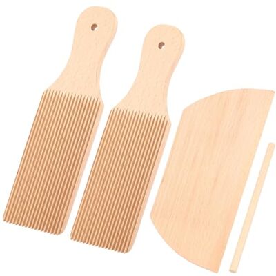NIHUIFDPY Pasta Maker Set, 4PCS Pasta Making Tools Include Pastas Board, Dough Cutter, Rolling Pin, Kitchen Tools Pastas Making Accessories NIHUIFDPY Pasta Maker Set, 4PCS Pasta Making Tools Include Pastas Board, Dough Cutter, Rolling Pin, Kitchen Tools Pastas Making Accessories