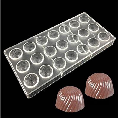 VALINK VAK Spiral Shape 21 Cells Chocolate Molds, Baking Chocolate Moulds, ice Pie Cake Pan Pastry Dessert Baking Tray, Bakeware Pan Pie Candy Chocolate Decoration Tools Baking Supplies 14.5x28x2.5cm VALINK VAK Spiral Shape 21 Cells Chocolate Molds, Baking Chocolate Moulds, ice Pie Cake Pan Pastry Dessert Baking Tray, Bakeware Pan Pie Candy Chocolate Decoration Tools Baking Supplies 14.5x28x2.5cm