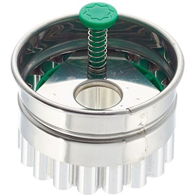 Städter Staedter Linzer Heart Cookie Cutter with Ejector, Multi-Colour Städter Staedter Linzer Heart Cookie Cutter with Ejector, Multi-Colour