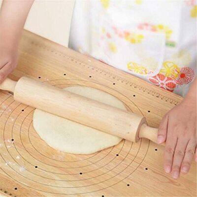 VALINK Wood Rolling Pin,Wooden Roller Dough Pastry Noodle Biscuit Tools Pasta Cracker Wide Noodles Baking Fondant Bake Roasting Rolling Pin, Cake Decorating Tools- 27.5x4.5cm VALINK Wood Rolling Pin,Wooden Roller Dough Pastry Noodle Biscuit Tools Pasta Cracker Wide Noodles Baking Fondant Bake Roasting Rolling Pin, Cake Decorating Tools- 27.5x4.5cm