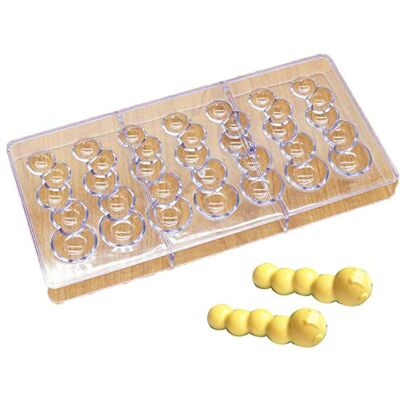 DUBENS 7 Even Caterpillar Caterpillar Polycarbonate Chocolate Mould 3D Candy Fondant Cake Mould DIY Kitchen Baking Mould Pastry Tools DUBENS 7 Even Caterpillar Caterpillar Polycarbonate Chocolate Mould 3D Candy Fondant Cake Mould DIY Kitchen Baking Mould Pastry Tools
