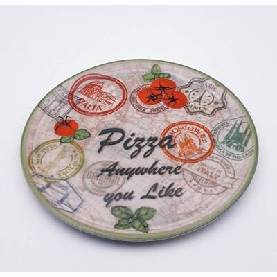 YODECO Napoli Charme Pizza Plate Diameter 31 cm Green YODECO Napoli Charme Pizza Plate Diameter 31 cm Green