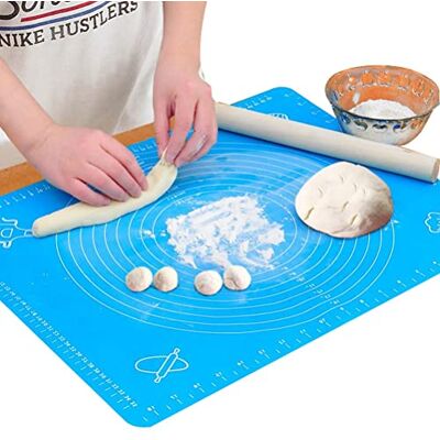 kuou Silicone Baking Mat, 40 X 50 cm Non-Stick Pastry Mat Non-Slip Heat Resistant Pastry Rolling Mat with Measurement for Fondant Dough Cookies Cake Sugarcraft Bread Making kuou Silicone Baking Mat, 40 X 50 cm Non-Stick Pastry Mat Non-Slip Heat Resistant Pastry Rolling Mat with Measurement for Fondant Dough Cookies Cake Sugarcraft Bread Making