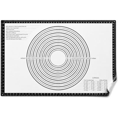 xiluuyou Silicone Pastry Mat, Non Stick Baking Sheet with Measurement 91x61cm Black Non‑Slip Silicon Dough Kneading Mat, Multifunctional Placemat for Fondant, Icing, Cake, Pizza Making xiluuyou Silicone Pastry Mat, Non Stick Baking Sheet with Measurement 91x61cm Black Non‑Slip Silicon Dough Kneading Mat, Multifunctional Placemat for Fondant, Icing, Cake, Pizza Making