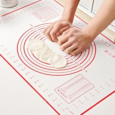 Hongmeru Non-Slip Silicone Baking Mat- Heat Resistant Pastry Rolling Mat with Measurements,50×40cm Non-Stick Kneading Board for Dough/Fondant/Pizza/Cake/Pie, Easy Clean Kitchen Tool (Pink) Hongmeru Non-Slip Silicone Baking Mat- Heat Resistant Pastry Rolling Mat with Measurements,50×40cm Non-Stick Kneading Board for Dough/Fondant/Pizza/Cake/Pie, Easy Clean Kitchen Tool (Pink)