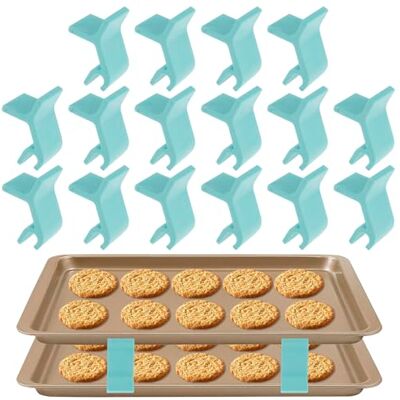 Abizarch 16Pcs Baking Sheet Stackers, Space-Saving Tray Stackers, Reusable Trays Stacking Holder, Kitchen Countertop for Canteens Fast Food Restaurants,Multipurpose Baking Tray Stackers for Freeze Dryer Trays Abizarch 16Pcs Baking Sheet Stackers, Space-Saving Tray Stackers, Reusable Trays Stacking Holder, Kitchen Countertop for Canteens Fast Food Restaurants,Multipurpose Baking Tray Stackers for Freeze Dryer Trays