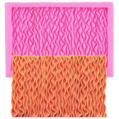 JIAPAILAIYUN Silicone Molds for Soaps,16.3x11.5cm Ruffle Fold Silicone Mold Wedding Cake Fondant Molds Sugarcraft Cake Decorating Tools Candy Chocolate Moulds JIAPAILAIYUN Silicone Molds for Soaps,16.3x11.5cm Ruffle Fold Silicone Mold Wedding Cake Fondant Molds Sugarcraft Cake Decorating Tools Candy Chocolate Moulds