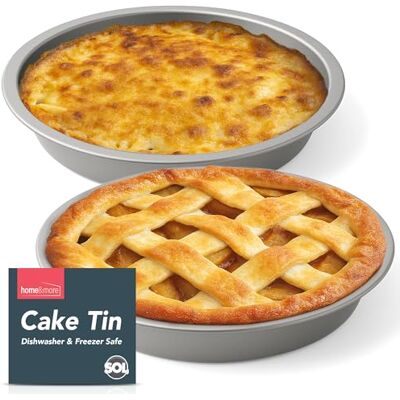 SOL 2pk Round Cake Tins for Baking Stainless Steel 8 Inch Cake Tin Victoria Sponge Cake Tins Durable Stainless Steel, Oven-Safe to 250C, Dishwasher-Safe, Easy-Clean, Set of 2 SOL 2pk Round Cake Tins for Baking Stainless Steel 8 Inch Cake Tin Victoria Sponge Cake Tins Durable Stainless Steel, Oven-Safe to 250C, Dishwasher-Safe, Easy-Clean, Set of 2