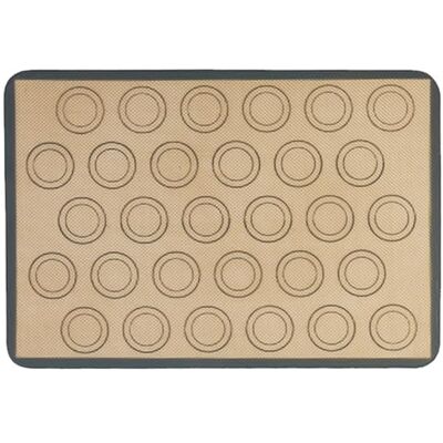 Fieuaah 30 Holes Macaroons Silicone Mats for Oven Baking, Gray Edge Protects Baking Sheet for Cake Cookie Pastries, Easy to Maintain, Dessert Baking Tool Fieuaah 30 Holes Macaroons Silicone Mats for Oven Baking, Gray Edge Protects Baking Sheet for Cake Cookie Pastries, Easy to Maintain, Dessert Baking Tool