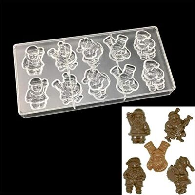 VALINK VAK Christmas Tree Bell Santa Claus Shaped Polycarbonate Chocolate Mold,Plastic Bakeware Pan Baking Moulds Chocolate Mould Ice Tray Pie Jelly Cake Pan Pastry Dessert Baking Tray-14.5x28x2.5cm VALINK VAK Christmas Tree Bell Santa Claus Shaped Polycarbonate Chocolate Mold,Plastic Bakeware Pan Baking Moulds Chocolate Mould Ice Tray Pie Jelly Cake Pan Pastry Dessert Baking Tray-14.5x28x2.5cm