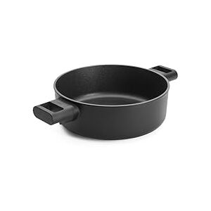 Woll Eco Logic QXR Round Casserole Dish with 2 Side Handles, Inductive, Diameter 24 cm, 8 cm High, Suitable for All Types of Cookers, PFAS-Free, Non-Stick Coating, Cast Aluminium, Oven-Safe, Black Woll Eco Logic QXR Round Casserole Dish with 2 Side Handles, Inductive, Diameter 24 cm, 8 cm High, Suitable for All Types of Cookers, PFAS-Free, Non-Stick Coating, Cast Aluminium, Oven-Safe, Black