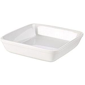 Genware NEV-B22C-W Royal Square Roaster, 25.4 cm, White (Pack of 6) Genware NEV-B22C-W Royal Square Roaster, 25.4 cm, White (Pack of 6)