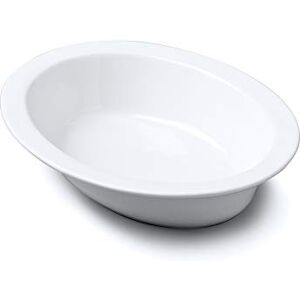 WM Bartleet & Sons 1750 Wm Bartleet & Sons Traditional Porcelain Oval Pie Crust Dish, White (24cm) WM Bartleet & Sons 1750 Wm Bartleet & Sons Traditional Porcelain Oval Pie Crust Dish, White (24cm)