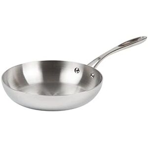 Vogue Tri Wall Induction Frying Pan 24 cm/1.95 Litre, Stainless Steel & Aluminium Induction Hob, Gas, Electric & Solid Top Compatible, Y320 Vogue Tri Wall Induction Frying Pan 24 cm/1.95 Litre, Stainless Steel & Aluminium Induction Hob, Gas, Electric & Solid Top Compatible, Y320